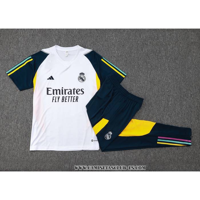 Chandal del Real Madrid 23-24 Manga Corta Blanco